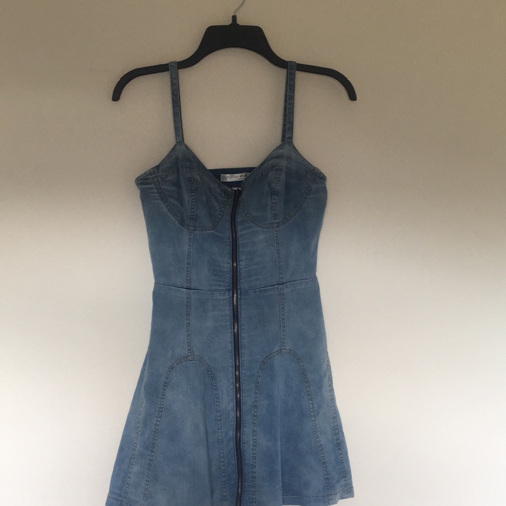 Denim mini dress